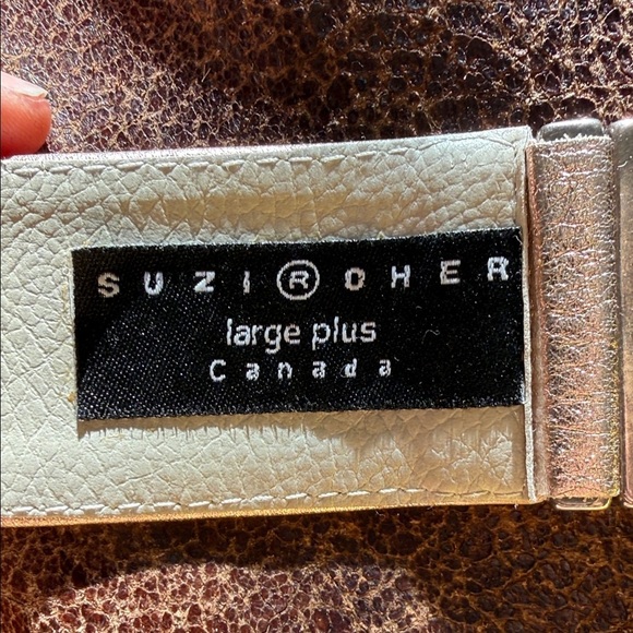 Suzi Roher Canadian Shimmering Silver heavy metal Belt main image 6